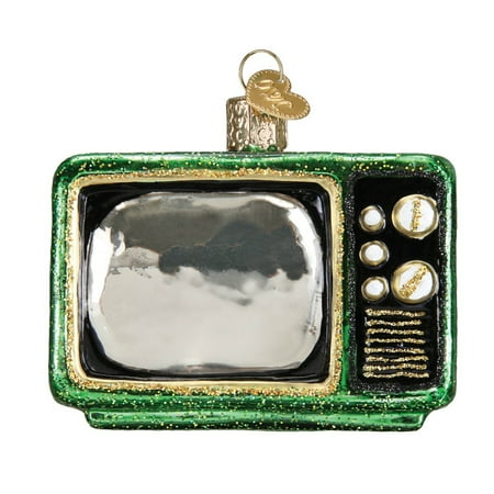 old world christmas retro tube tv television glass old world christmas retro tube tv television glass