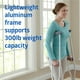 thumbnail image 3 of Muletas de aluminio Medline para adultos y personas mayores, ayuda para caminar, capacidad de peso de 136 kg, 1 par, tallas de 1,57 m a 1,78 m, 3 of 5