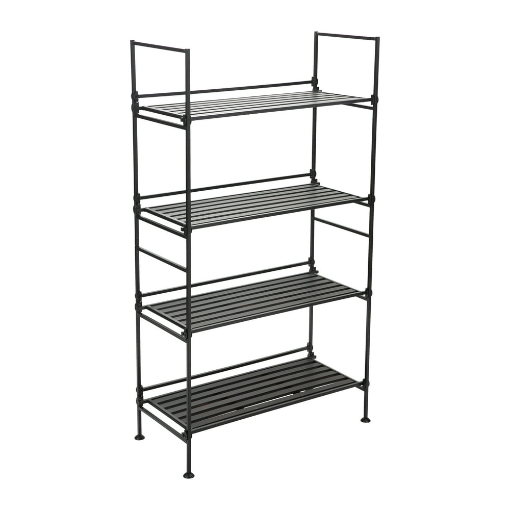 Neu Home 4Tier Wide Storage Shelf, Espresso