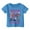 Blue, variant on Tiijoy Toddler Girls 67 T-Shirt Oversized Short Sleeve T Shirt Graphic Tee, Sizes 3-4T