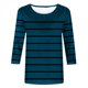 thumbnail image 4 of Fiudx Camisas para Mujer Camiseta Estampada para Mujer, Blusa de Manga 3/4 de Longitud Media, Tops Informales con Cuello Redondo, 4 of 4