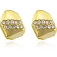 thumbnail image 1 of HAHDAXIA 2 Pcs Iced Out Diamond Teeth Grillz for Hip Hop Grills for Your Teeth Top and Bottom, Rapper Costume Cosplay Teeth Jewelry and Accessories - for Photo Video Shoots, Clubbing, 1 of 2