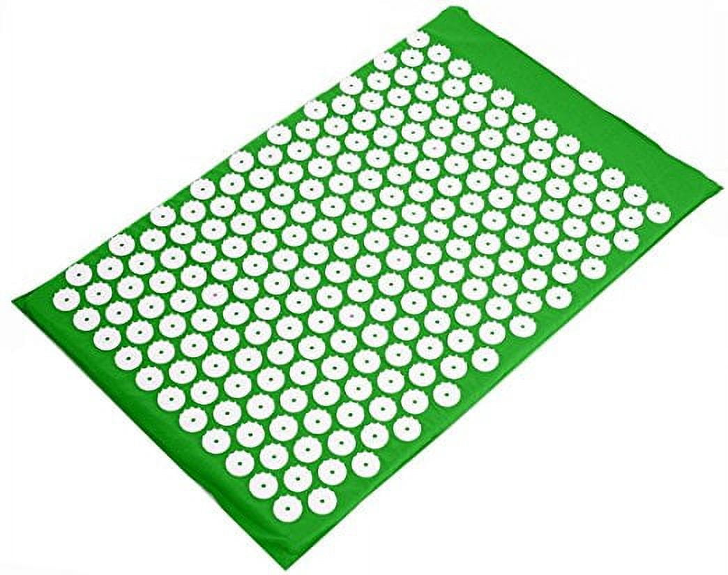 BalanceFrom Acupressure Yoga Mat and Pillow Set for Back and Neck Pain Relief and Muscle Relaxation Massage