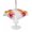 Pink, Yellow, White, variant on Outdoor Tablecloth with Umbrella Hole for Patio/Picnic/Party/Camping, Red Yellow Floral Waterproof Table Cloth Round Cover Washable, Summer Spring Flowers Garden Aesthetic (Dia 54")