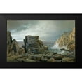thumbnail image 2 of Richards, William Trost 18x12 Black Modern Framed Museum Art Print Titled - A Rocky Coast 1877, 2 of 5