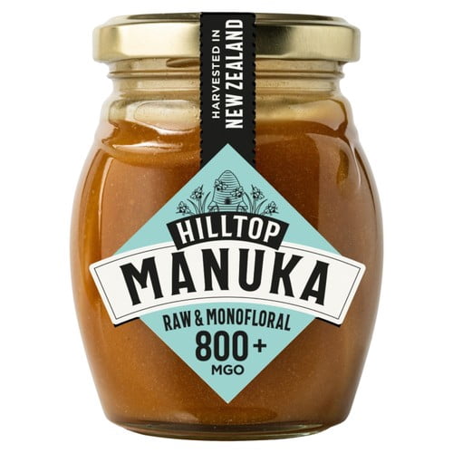 Hilltop Honey Manuka MGO800+ Honey 225g, British Import (Pack of 2)