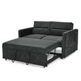 thumbnail image 5 of Onbeam Convertible Sofa Bed with Pull-Out Bed - Sleeper Sofa Bed & Futon Loveseat for Living Room & Bedroom - Adjustable Back & Two Pockets - Black, 5 of 9