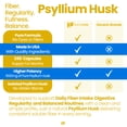 thumbnail image 5 of HealthFare Psyllium Husk Fiber 1500mg | 240 Vegan Capsules | Extra Strength Fiber Supplement | Non-GMO, Gluten-Free | Made in USA, 5 of 6
