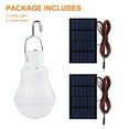 thumbnail image 6 of JUNWELL 2Pcs Solar Panel Powered LED Bulb Light Portable Outdoor Garden Camping Lamp 15W, 6 of 9