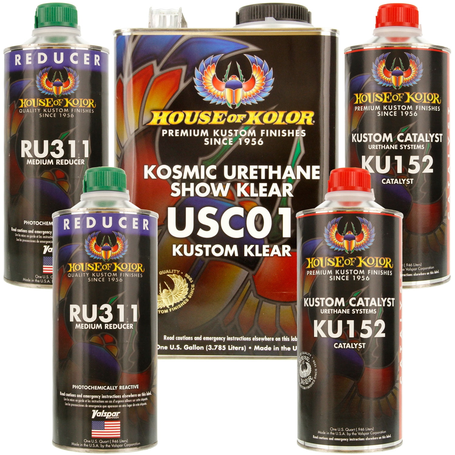 House of Kolor GALLON KIT HOK KOSMIC URETHANE SHOW KLEAR w/ Catalyst & Reducer