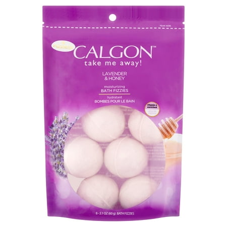 Calgon Moisturizing Bath Fizzies, Lavender & Honey, 8 Count