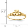 thumbnail image 3 of 14k Yellow Gold Childs Claddagh Ring Baby, 3 of 9