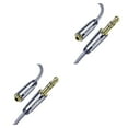 thumbnail image 3 of yingyy Phone Earphone Extender Cable 3.5mm Extension Cord Headphone Headset Braided Audio Cable, 2 Meter Grey 2m 2PCS, 3 of 6