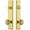 Lifetime Brass, variant on Grandeur Carr  Tall Plate Single Cylinder One Piece Knobset with Windsor Knob