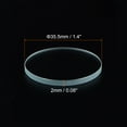 thumbnail image 2 of 3pcs AR-coating Watch Lens 35.5mmx2mm Round Flat Mineral Watch Crystal Glass, 2 of 6