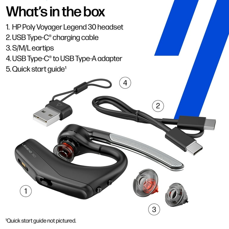 Poly Voyager Legend 30 Bluetoothヘッドセット Amazon.com: POLY Voyager Legend 30 - Bluetooth Headphones