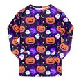 thumbnail image 7 of Futezty Toddler Boys Girls Pajamas Sets Halloween Pattern Kids 2 Piece Pj's Long Sleeve Crew Neck Tops and Pants Clothes Set Night Sleepwear 2T-9T, 7 of 7