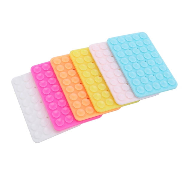 Soporte De Caja De Teléfono Con Ventosa, 40 Ventosas, Soporte De Caja De Teléfono Con Ventosa De Silicona, Elegante Universal De Doble Cara Para Espejo