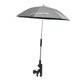 thumbnail image 5 of Sombrilla para silla de playa con clip para cochecito de golf, piscina y patio. Plata, 5 of 8