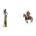 thumbnail image 1 of Figura de mujer africana,Estatua artesanal de una dama tribal africana,hecha a mano para cafetería.,Letrero de escritorio Home Knight,Adorno acrílico de caballero para estante de manualidades, 1 of 8