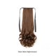 thumbnail image 5 of Vogacara Peluca de cola de caballo, pelucas realistas de fibra de alta temperatura, peluquín rizado Artificial, resistente al calor, Invisible, sin Cuidado del cabello Marrón claro, corto 38 cm Vogacara CE014651-05, 5 of 6