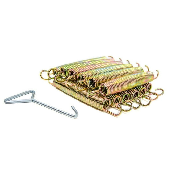 SKYWALKER TRAMPOLINES Set of 12 - 7.5 IN Trampoline Springs, 1 IN Diameter, Replacement Outdoor Trampoline Springs with Spring Puller Included