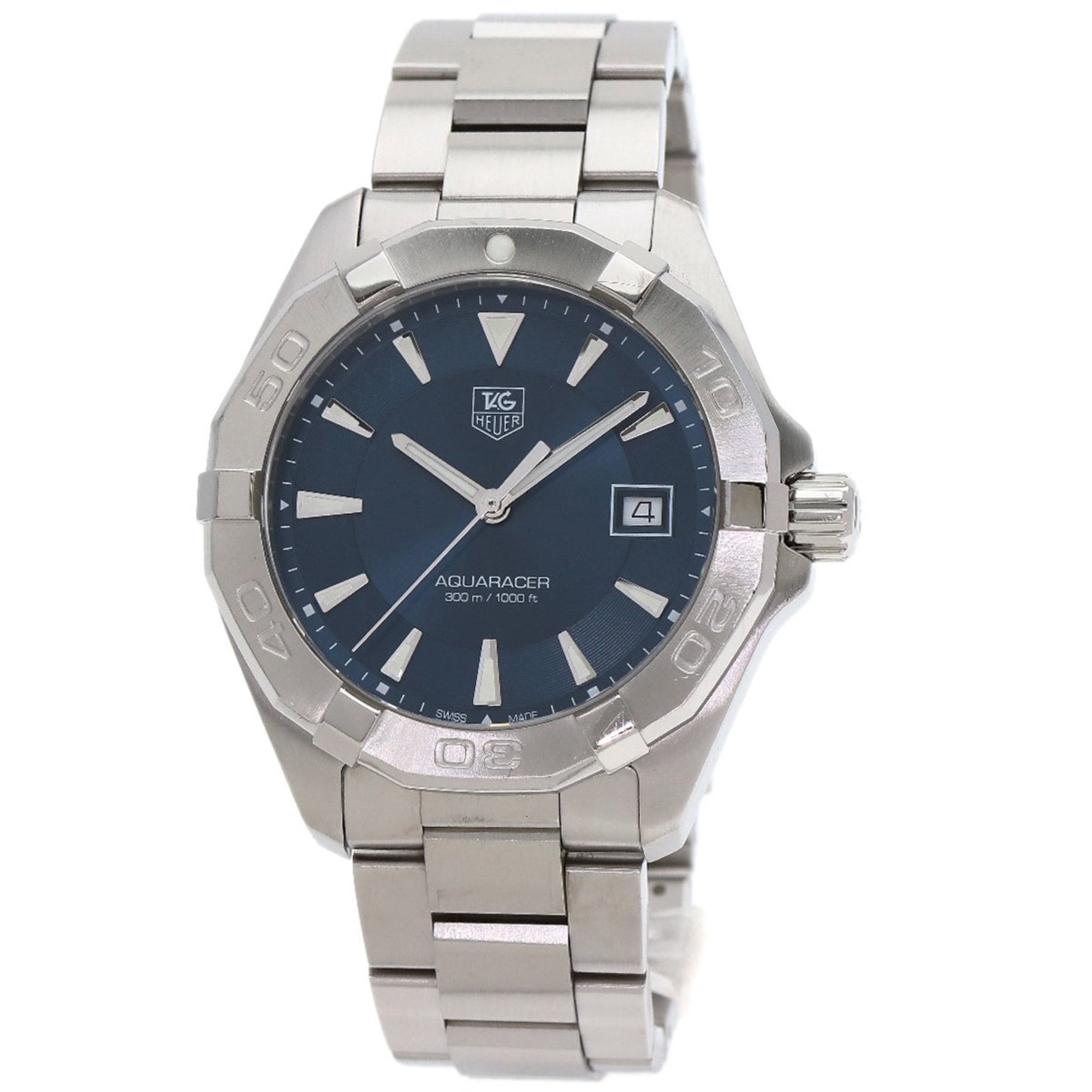 Pre-Owned TAG Heuer WAY1112.BA0928 Aquaracer Watch, Stainless Steel/SS, Men's (Good)