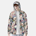 thumbnail image 4 of Balery Rose Flowers Men's Women's UPF 50+ Sun Protection Lightweight Hoodie Performance Long Sleeve Shirt for Fishing Running-Medium, 4 of 9