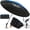 Blue, variant on New 60" Folding 16 Ribs Magnetic Umbrella,Designed for Outdoor Work,600lb Strong Suction Hvac Umbrella With Magnetic Base & Clamp,Inverted Ribs,2-in-1 Sun & Rain Protection,Portable for HVAC