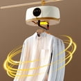 thumbnail image 3 of HIBIBUD 2026 New Automatic Ironing Machine,Steamer for Clothes Portable Garment Steamer for Travel/Apartment,Portable Clothes Dryer Wireless,Hands Free Ironing Machine,Indoor/Outdoor Use (White), 3 of 7