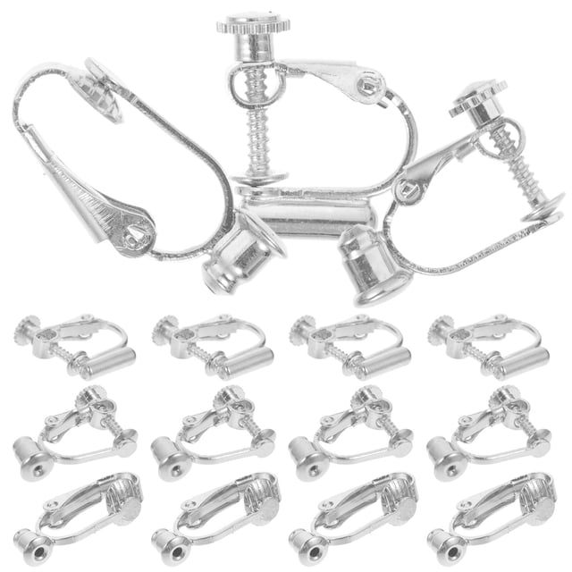 EeaseCA 30 Pcs Clips pour Boucles d'Oreilles Convertisseurs pour Oreilles Non Percées