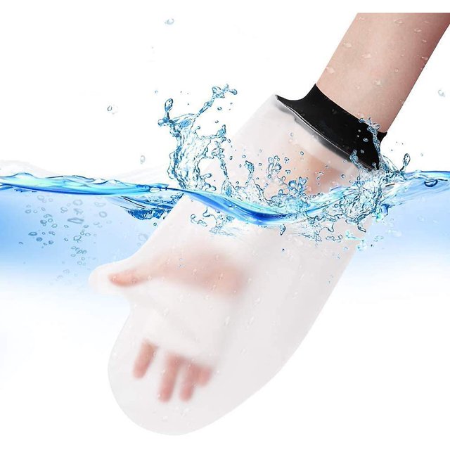 Funda protectora impermeable para yeso de mano, para ducha, baño, vendaje de yeso sellado reutilizable para adultos, funda protectora para mano, muñeca y pie