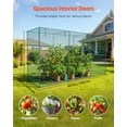 thumbnail image 2 of VEVOR Crop Cage, 11.6 x 3.9 x 6.3 ft Plant Protection Tent with Zippered Door, Wind-Resistant Tall Crop Cage, Easy to Install, Outdoor Raised Bed Cover, Tomato Plant Netting for Garden Patio Lawn, 2 of 9