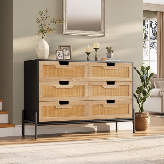 Eastvita Commode Moderne en Bois Noir une Unité de Rangement Pratique