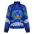 thumbnail image 5 of Jackets for Women Winter Coat Jackets Flannel Stand Collar Jacket(Pohnpei State,Size:S-4XL), 5 of 7