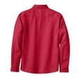 thumbnail image 5 of Port Authority Ladies Long Sleeve Easy Care Shirt-2XL (Red/Light Stone), 5 of 5
