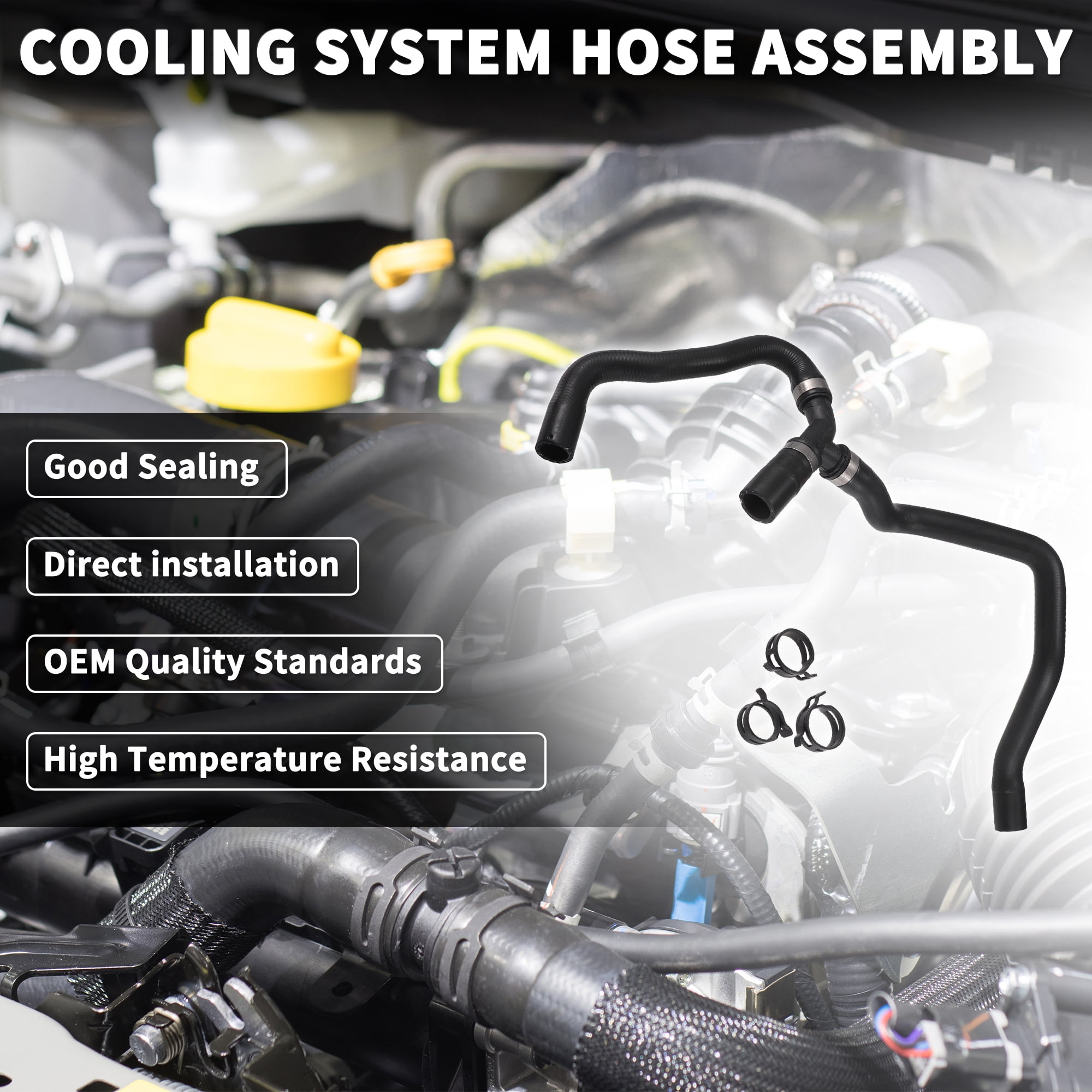 Unique Bargains Cooling System Hose Assembly for Ford Focus 2004-2020 and C-Max 2007-2010