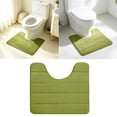 thumbnail image 6 of Non Toilet Floor Mat 16x20,Bath Rug Around Toilet Base,U Shaped Bathroom Floormat,Memory Foam Toilet Floor Rug,Machine Washable, 6 of 6