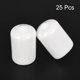 thumbnail image 2 of Tapa de extremo de goma de 25 piezas 14 mm (9/16") ID Cubierta redonda de tapa de extremo protectores de rosca blanca, 2 of 4