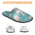 thumbnail image 3 of Fotbe Teal Mama Llama Pantuflas Peludas para Mujer con Estampado, Zapatillas de Peluche, Zapatos de Invierno para Casa, Uso Interior y Exterior-Medium, 3 of 8