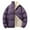 Purple, variant on Ashirexll Womens Puffer Coats, Winter Coats for Women, Solid Color Stand Collar Jacket Featuring Zipper and Double Pockets