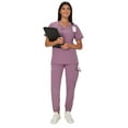 thumbnail image 4 of Hanes Womens Scrubs Cargo Joggers, Comfort Fit Healthcare Scrubs for Women, 4 of 9