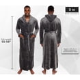 thumbnail image 2 of Ross Michaels Mens Hooded Full Length Big and Tall Long Bath Robe, 2 of 2