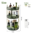 thumbnail image 4 of Organizador de maquillaje Aveniee, giratorio 360°, 3 niveles, verde, 4 of 6