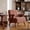 Rust Red, variant on 30" Mid-Century Style Butacas Para Sala Couch, Comfy Small Chair with Chenille Fabric, Reading Nook Chair with Wood Frame for Living Room Balcony, Rust Red