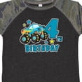 thumbnail image 4 of Inktastic 4th Birthday Monster Truck Boys Toddler T-Shirt, 4 of 5