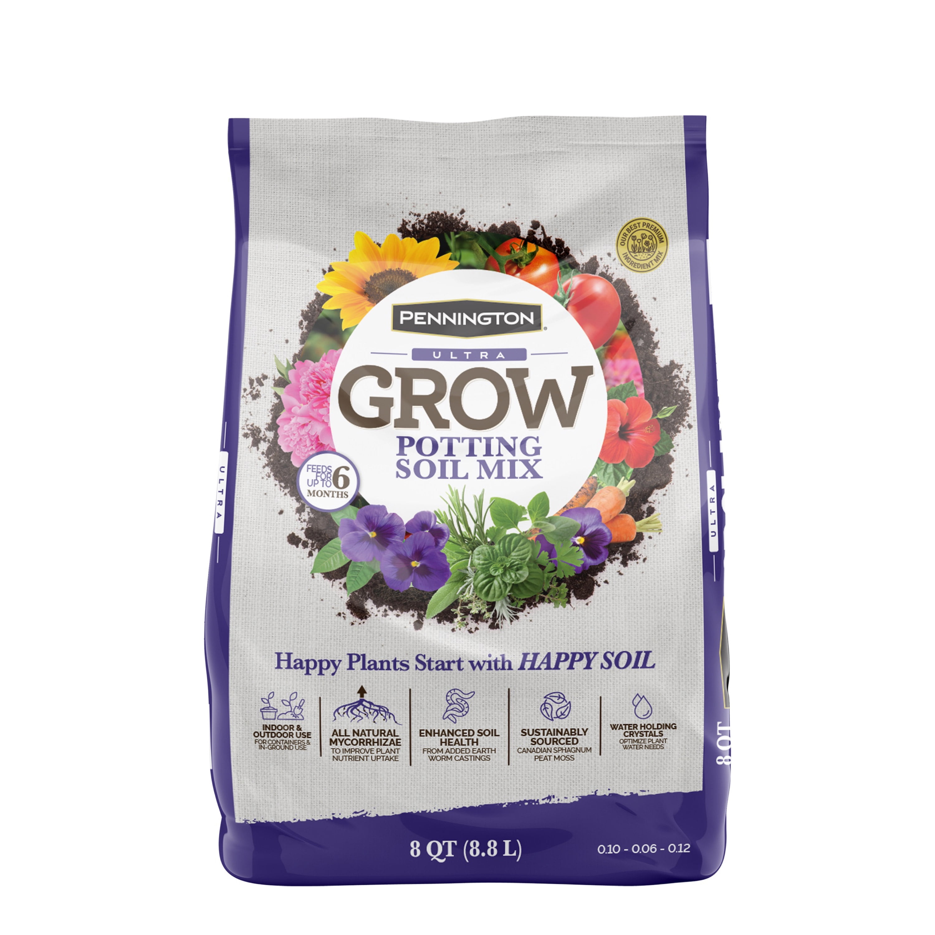 Miracle Gro 16 qt. Organic Choice Potting Mix - Walmart.com