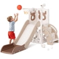 thumbnail image 1 of Slide Mloong 7 en 1 para niños de 1 a 3 años con aro de baloncesto, 1 of 7