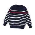 thumbnail image 6 of Guluxicc Kids Boys Crew Neck Striped Cotton Sweater Long Sleeve Knit Pullover Sweaters Fall Winter Casual Tops 5-15 Years, 6 of 8