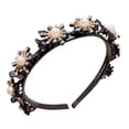 thumbnail image 2 of Accesorios para el cabello de la horquilla rota de la banda del pelo de la banda del pelo del Rhinestone de la perla Wmkox8yii  fajkfhkj4939, 2 of 2